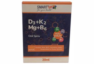 SMART UP D3+K2+MG+B6 ICEREN TAKVIYE EDICI GIDA 20 ml şişe