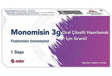MONOMİSİN 3 G ORAL ÇÖZELTİ HAZIRLAMAK İÇİN GRANÜL, 1 ADET