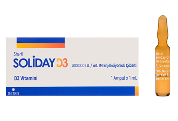 SOLİDAY D3 300.000 I.U./ML IM ENJEKSİYONLUK ÇÖZELTİ, 1 ADET