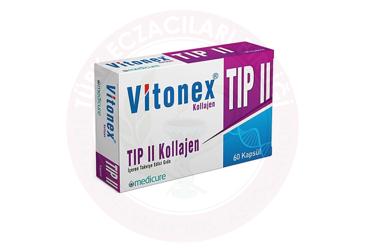 VITONEX TIP II KOLLAJEN ICEREN TAKVIYE EDICI GIDA KAPSUL 60 kapsül