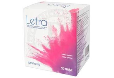 LETRA WOMEN SASE MYO-INOSITOL, KOENZIM Q10, FOLIK ASIT VE VITAMIN B12 ICEREN TAKVIYE EDICI GIDA 30 saşe