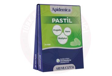 APIDEMICA NANE, OKALIPTUS, C VITAMINI VE PROPOLIS ICEREN PASTIL 24 adet