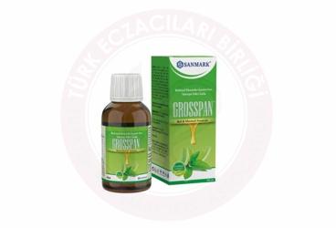 GROSSPAN BAL & MENTOL AROMALI BITKISEL EKSTRELER ICEREN SIVI TAKVIYE EDICI GIDA 100 ml şişe