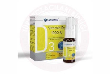 SANMARK VITAMIN D3 SPREY 1000 IU 20 ml şişe
