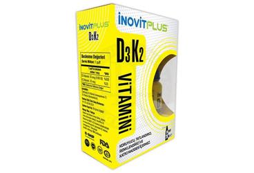 INOVIT PLUS VITAMIN D3 VE VITAMIN K2 ICEREN SIVI TAKVIYE EDICI GIDA 20 ml şişe