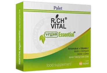 RICH VITAL VEGAN ESSENTIAL TAKVIYE EDICI GIDA TABLET 60 tablet