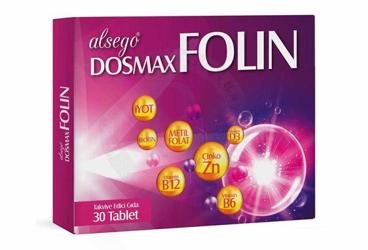 DOSMAX FOLIN TAKVIYE EDICI GIDA 30 tablet