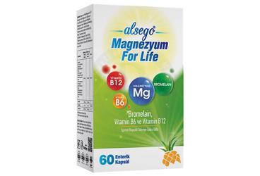 ALSEGO MAGNEZYUM FOR LIFE TAKVIYE EDICI GIDA KAPSUL 60 kapsül