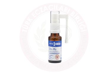 PRO1ONE VITAMIN D3 VE VITAMIN K2 ICEREN TAKVIYE EDICI SPREY 20 ml şişe