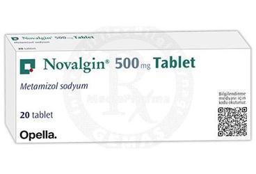 NOVALGIN 500 MG TABLET, 20 ADET