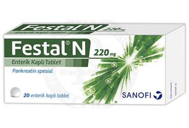 FESTAL N 220 MG ENTERİK KAPLI TABLET, 20 ADET