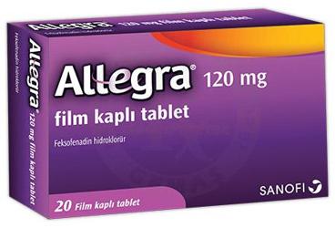 ALLEGRA 120 MG FİLM KAPLI TABLET, 20 ADET