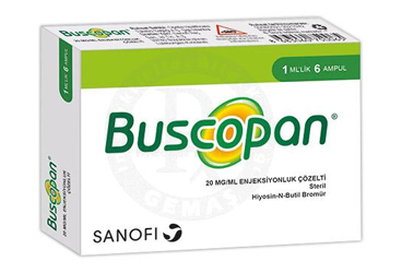 BUSCOPAN 20 MG/ML ENJEKSİYONLUK ÇÖZELTİ, 6 ADET