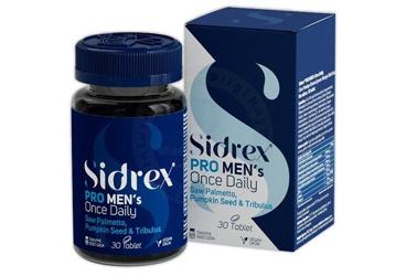 SIDREX PRO MEN'S ONCE DAILY CUCE PALMIYE EKSTRESI ICEREN TAKVIYE EDICI GIDA TABLET 30 tablet