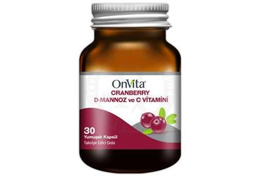 ONVITA CRANBERRY & D-MANNOZ &C VITAMINI KAPSUL 30 kapsül