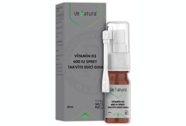 VENATURA VITAMIN D3 SPREY 600 IU 20 ml şişe