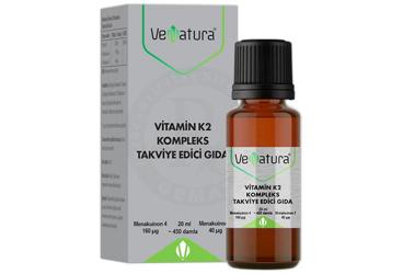 VENATURA VITAMIN K2 KOMPLEKS TAKVIYE EDICI GIDA 20 ml şişe