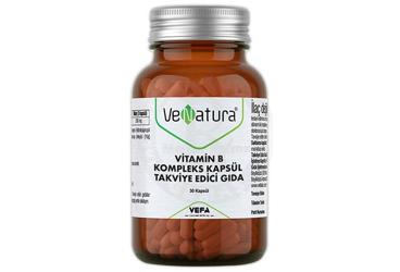 VENATURA VITAMIN B KOMPLEKS KAPSUL TAKVIYE EDICI GIDA 30 kapsül