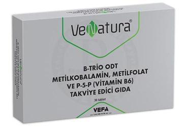 VENATURA B-TRIO ODT METILKOBALAMIN, METILFOLAT VE P-5-P (VITAMIN B6) ICEREN TAKVIYE EDICI GIDA 30 tablet