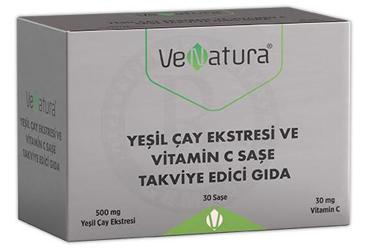 VENATURA YESIL CAY EKSTRESI VE VITAMIN C ICEREN TAKVIYE EDICI GIDA 30 saşe