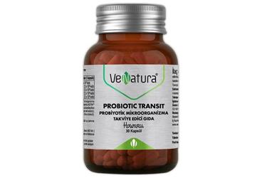 VENATURA PROBIOTIC TRANSIT PROBIYOTIK MIKROORGANIZMA ICEREN TAKVIYE EDICI GIDA KAPSUL 30 kapsül