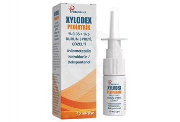 Xylodex Pediatrik %0,05 + %5 Burun Spreyi, Çözelti (10 mL)