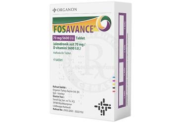 FOSAVANCE 70 MG/5600 I.U. TABLET, 4 ADET
