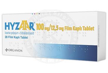 HYZAAR 100 MG/12,5 MG FİLM KAPLI TABLET, 28 ADET