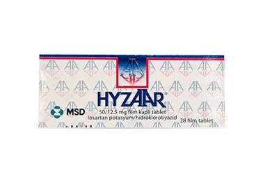HYZAAR 50 MG/12,5 MG FİLM KAPLI TABLET, 28 ADET