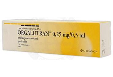 ORGALUTRAN 0,25 MG/0,5 ML ENJEKSİYONLUK ÇÖZELTİ, 1 ADET