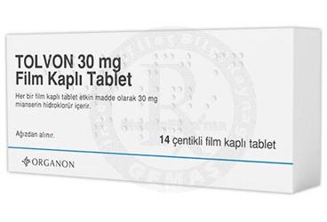 TOLVON 30 MG FİLM KAPLI TABLET, 14 ADET