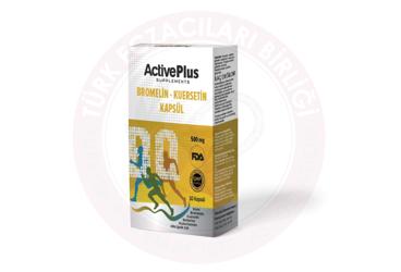 ACTIVE PLUS BROMELAIN-KUERSETIN ICEREN TAKVIYE EDICI GIDA 30 kapsül