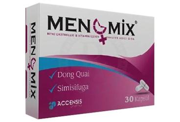MENOMIX BITKI EKSTRELERI & VITAMIN ICEREN TAKVIYE EDICI GIDA KAPSUL 30 kapsül