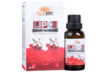 SUNJOY LIPO DEMIR ICEREN SIVI TAKVIYE EDICI GIDA 30 ml damla