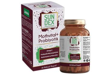 SUNDEX MOTHVITAL+ PROBIYOTIK TAKVIYE EDICI GIDA KAPSUL 30 kapsül