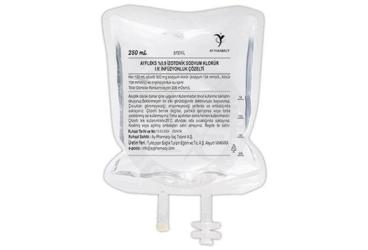 AYFLEKS %0,9 İZOTONİK SODYUM KLORÜR I.V. İNFÜZYONLUK ÇÖZELTİ , 250 ML (SETSİZ)