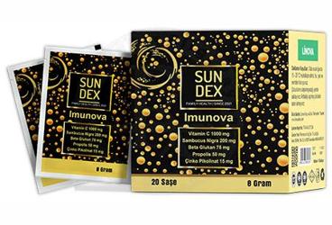 SUNDEX IMUNOVA TAKVIYE EDICI GIDA SASE 20 saşe