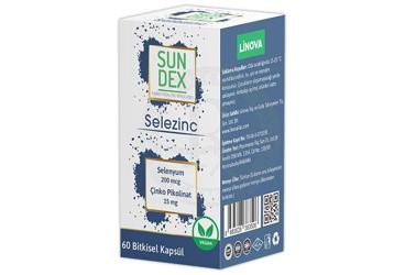 SUNDEX SELEZINC TAKVIYE EDICI GIDA BITKISEL KAPSUL 60 kapsül