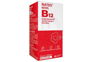NATES METHYL B12 ICEREN TAKVIYE EDICI GIDA 20 ml şişe