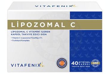 VITAFENIX LIPOZOMAL C VITAMINI ICEREN TAKVIYE EDICI GIDA BITKISEL KAPSUL 40 kapsül