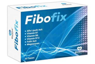 FIBOFIX TABLET ALFA LIPOIK ASIT, VITAMIN B1, MAGNEZYUM, VITAMIN B6, VITAMIN B12 VE FOLIK ASIT ICEREN TAKVIYE EDICI GIDA 30 tablet
