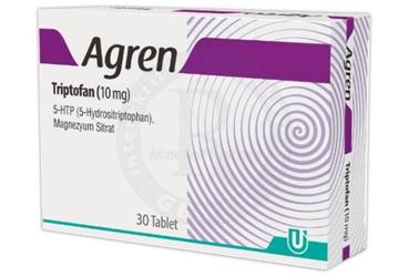 AGREN 5-HTP VE MAGNEZYUM ICEREN TAKVIYE EDICI GIDA TABLET 30 tablet