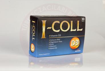 I-COLL D3 TAKVIYE EDICI GIDA TABLET 30 tablet