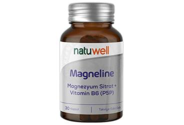 NATUWELL MAGNEZYUM SITRAT VE P5P ICEREN TAKVIYE EDICI GIDA KAPSUL 30 kapsül