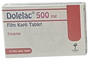 DOLELAC 500 MG FİLM KAPLI TABLET