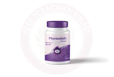 PHARMADAILY FEMALE MULTIVITAMIN VE MINERAL ICEREN TAKVIYE EDICI GIDA TABLET 30 tablet