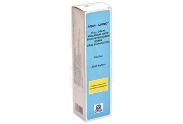 AQUA-CARBO 50 G/240 ML KULLANIMA HAZIR SULU AKTIF KARBON ICEREN ORAL SUSPANSIYON