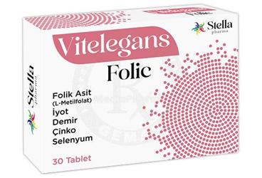 VITELEGANS FOLIC TAKVIYE EDICI GIDA TABLET 30 tablet