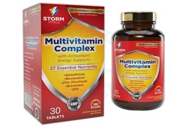 STORM VITALS MULTIVITAMIN COMPLEX ICEREN TAKVIYE EDICI GIDA TABLET 30 tablet