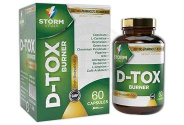 STORM VITALS D-TOX BURNER TAKVIYE EDICI GIDA KAPSUL 60 kapsül